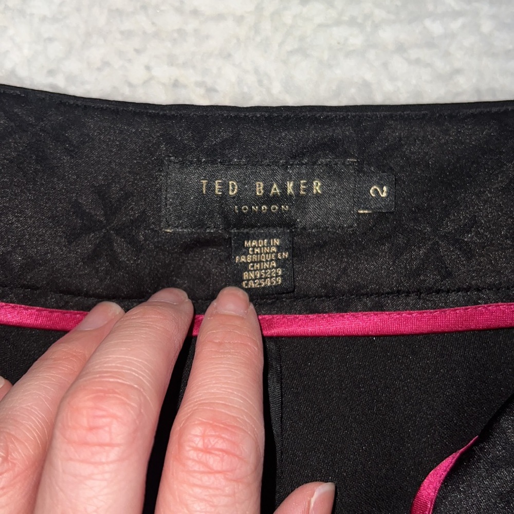 Ted Baker London Anitat Tailored Black Pants Size 2 - Picture 9 of 14